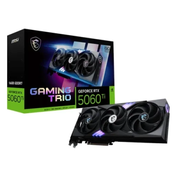 MSI GeForce RTX 5060 Ti 16G GAMING TRIO OC GDDR7 Graphics Card